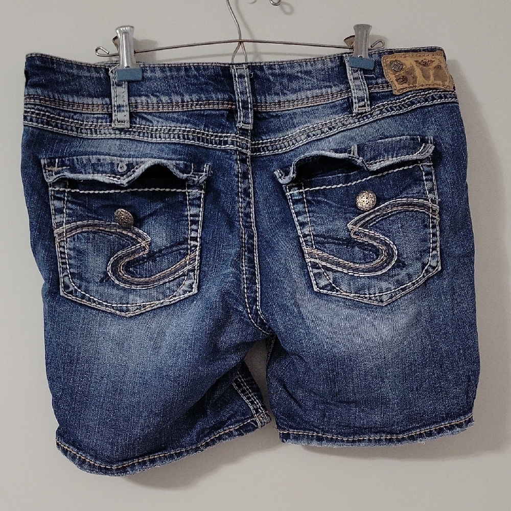 Silver Jeans Blue Denim Shorts